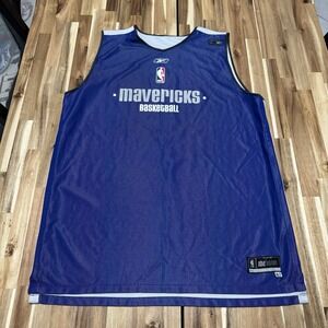 Vintage Dallas Mavericks Practice Jersey Mens XLT Reebok Player Issued NBA